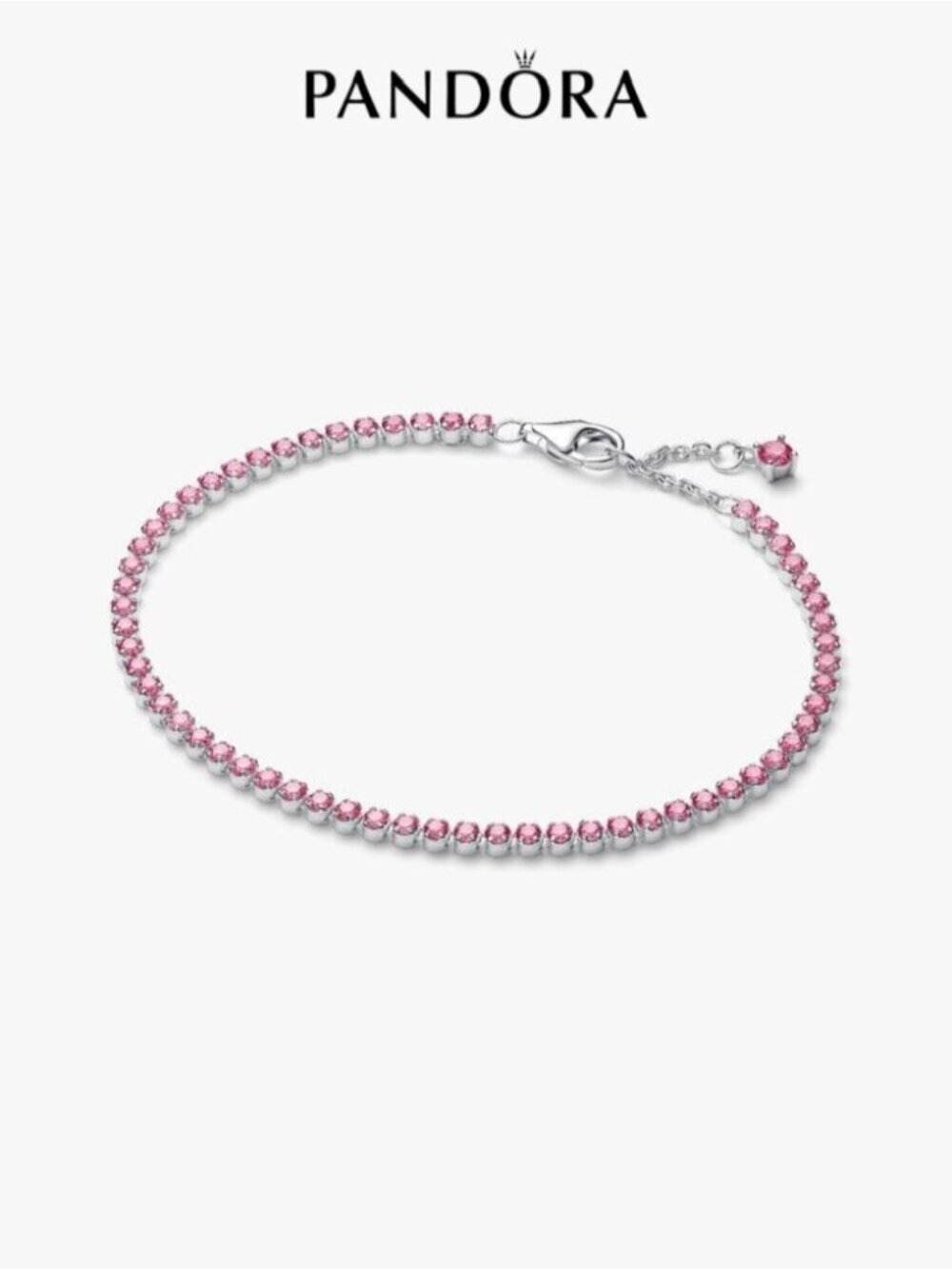 Pandora Pink Small Tennis Bracelet